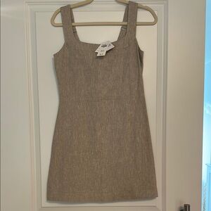 Abercrombie & Fitch Elegant Beige Sleeveless Dress
